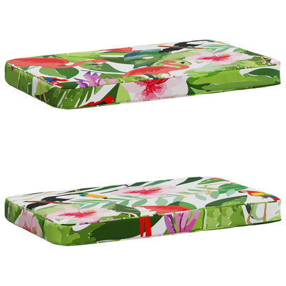 vidaXL 2-Piece Bench Cushions VUGHT 2 pcs 100% Polyester Multicolour