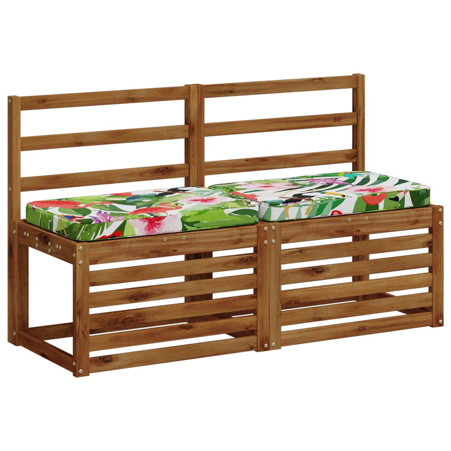 vidaXL 2-Piece Bench Cushions VUGHT 2 pcs 100% Polyester Multicolour