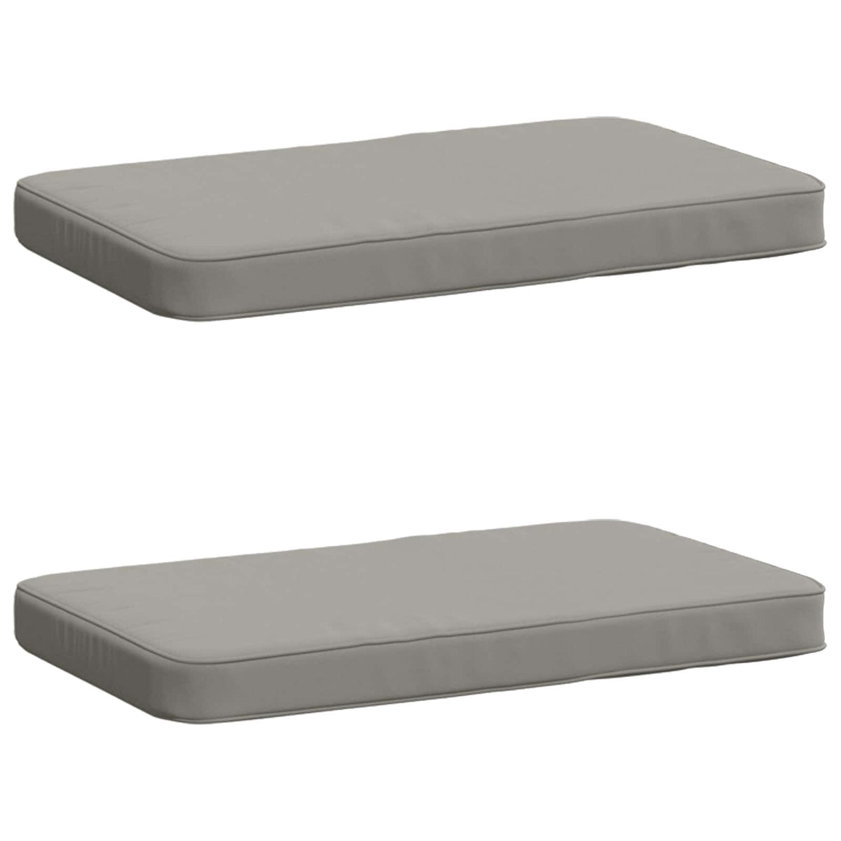 vidaXL 2-Piece Bench Cushions VUGHT 2 pcs 100% Polyester Grey