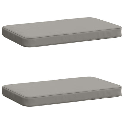 vidaXL 2-Piece Bench Cushions VUGHT 2 pcs 100% Polyester Grey