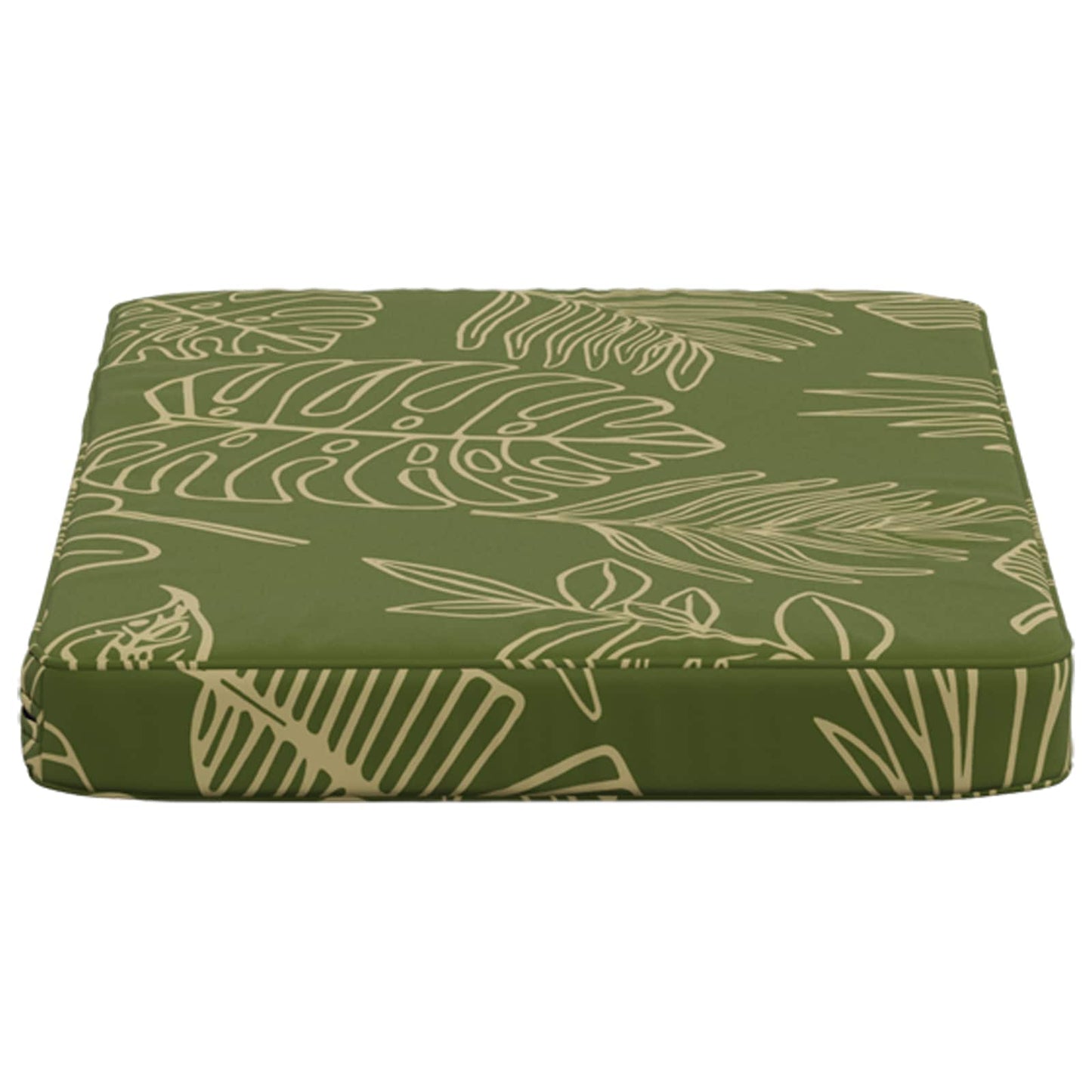 vidaXL 1-Piece Bench Cushion VUGHT 100% Polyester Leaf Design