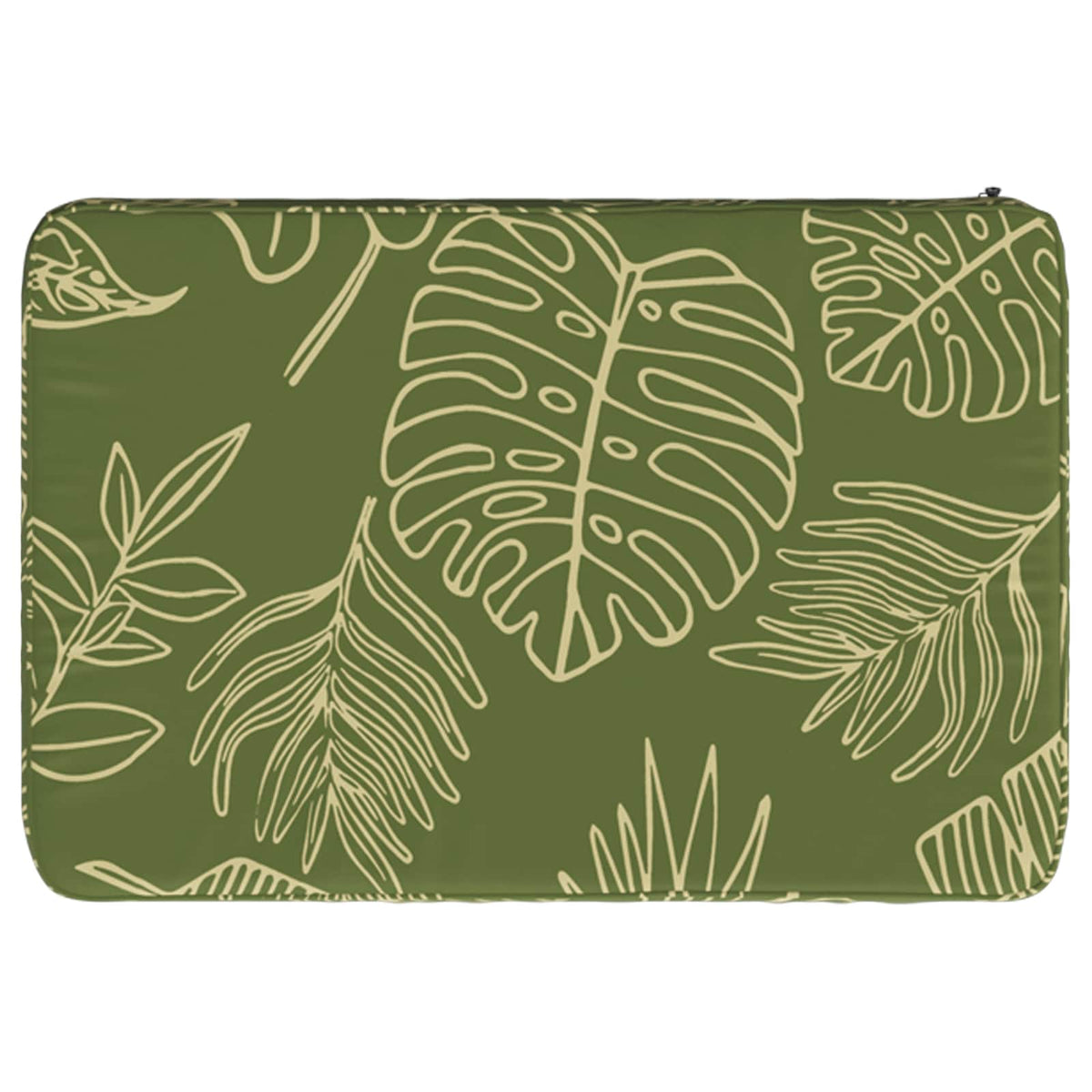vidaXL 1-Piece Bench Cushion VUGHT 100% Polyester Leaf Design