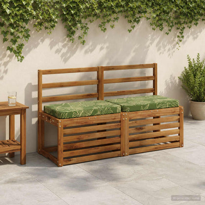 vidaXL 1-Piece Bench Cushion VUGHT 100% Polyester Leaf Design