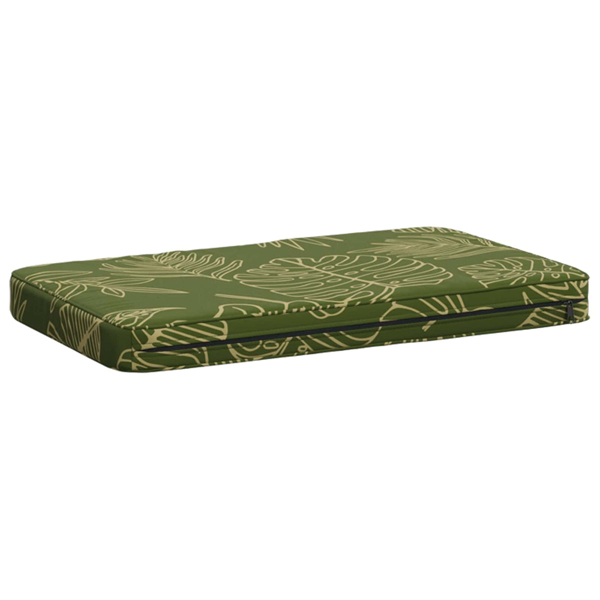 vidaXL 2-Piece Bench Cushions VUGHT 2 pcs 100% Polyester Leaf Design