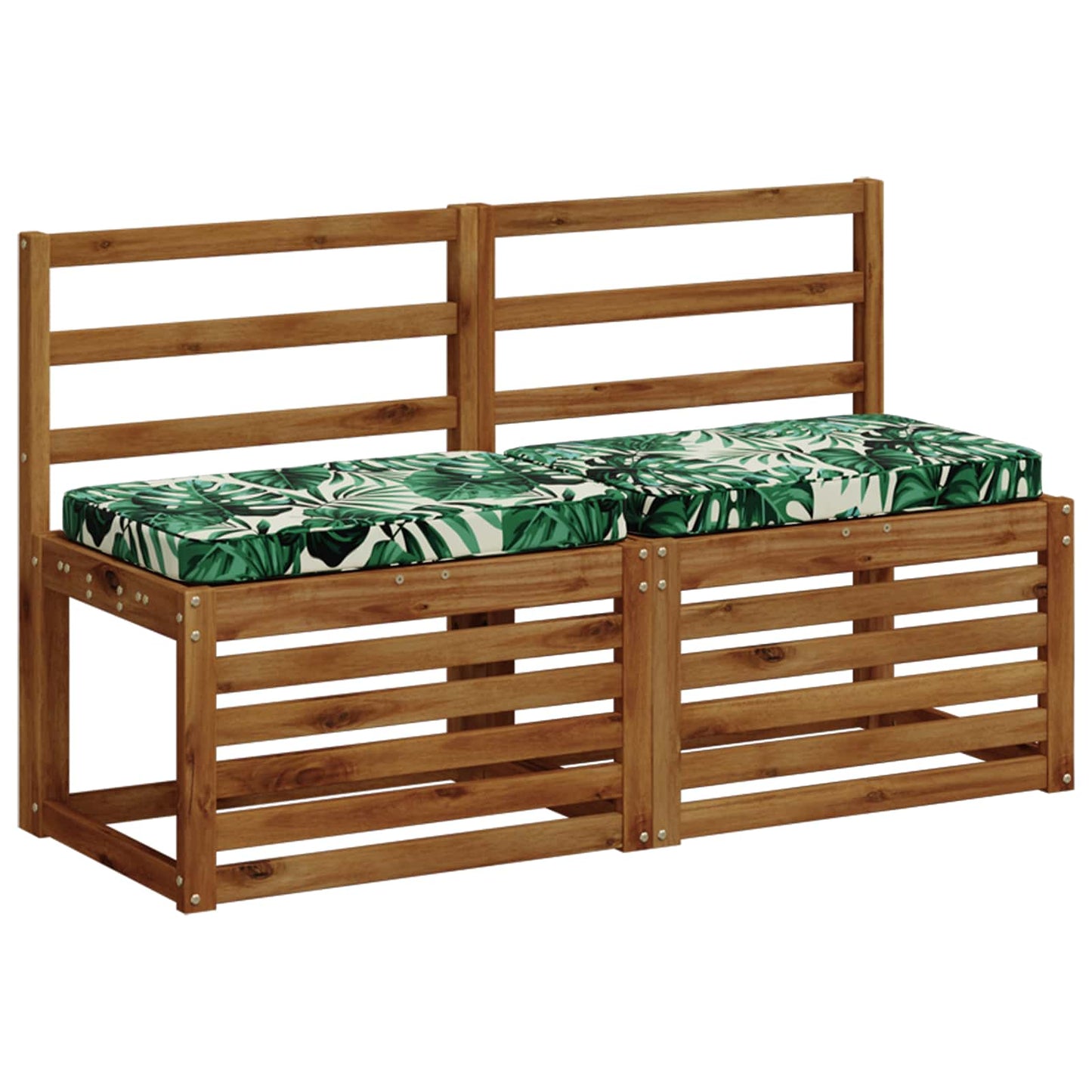 vidaXL 2-Piece Bench Cushions VUGHT 2 pcs 100% Polyester Leaf Pattern