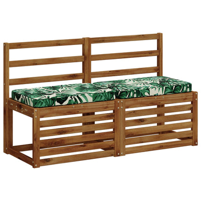 vidaXL 2-Piece Bench Cushions VUGHT 2 pcs 100% Polyester Leaf Pattern