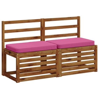 vidaXL 2-Piece Bench Cushions VUGHT 2 pcs 100% Polyester Pink