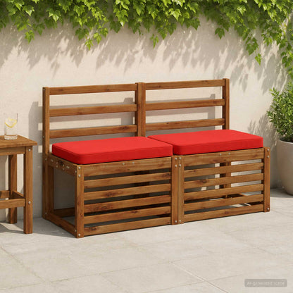 vidaXL 1-Piece Bench Cushion VUGHT 100% Polyester Red 60 x 40 x 5 cm