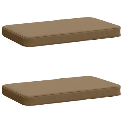 vidaXL 2-Piece Bench Cushions VUGHT 2 pcs 100% Polyester Taupe