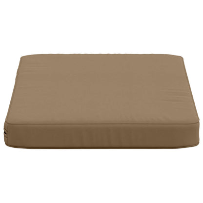vidaXL 2-Piece Bench Cushions VUGHT 2 pcs 100% Polyester Taupe