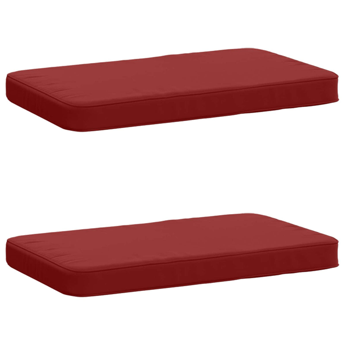 vidaXL 2-Piece Bench Cushions VUGHT 2 pcs 100% Polyester Wine Red