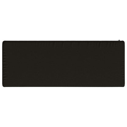 vidaXL 1-Piece Bench Cushion VUGHT 100% Polyester Black 80 x 40 x 5 cm