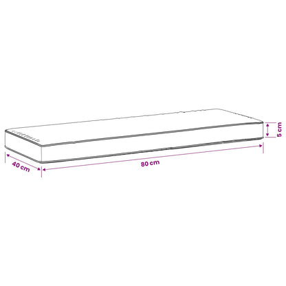 vidaXL 2-Piece Bench Cushions VUGHT 2 pcs 100% Polyester Cream