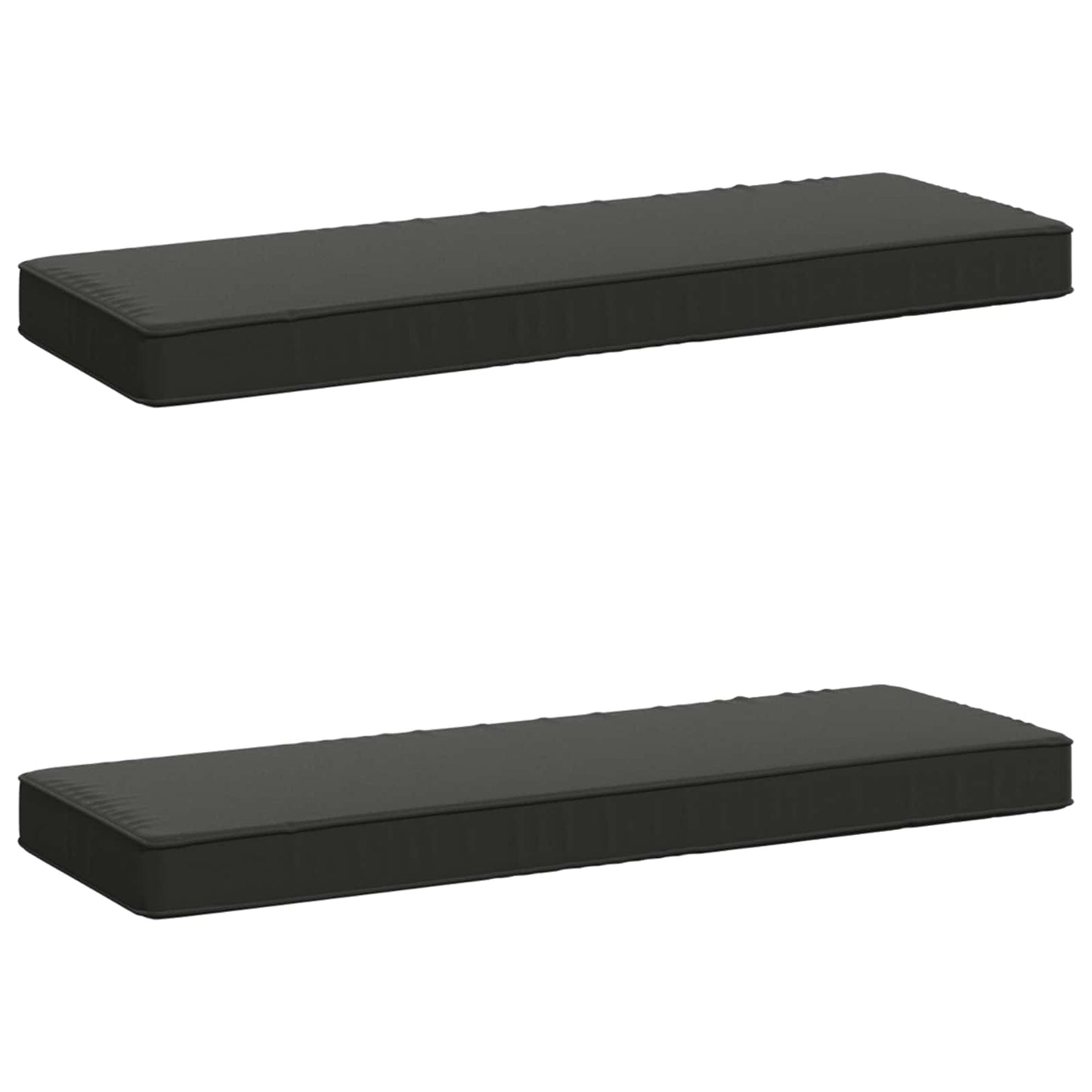 vidaXL 2-Piece Bench Cushions VUGHT 2 pcs 100% Polyester Anthracite