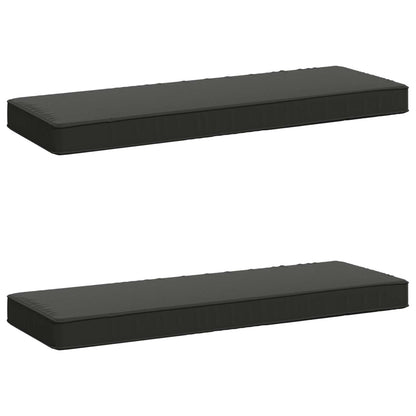 vidaXL 2-Piece Bench Cushions VUGHT 2 pcs 100% Polyester Anthracite