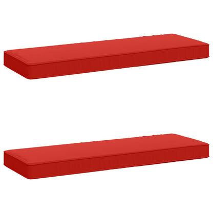 vidaXL 2-Piece Bench Cushions VUGHT 2 pcs 100% Polyester Red