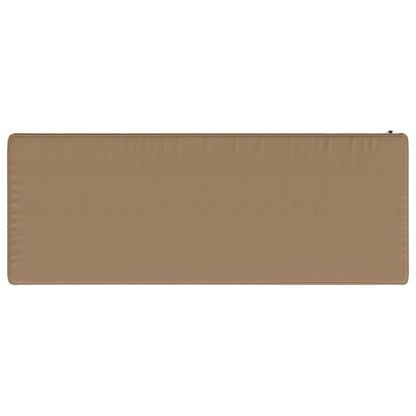 vidaXL 2-Piece Bench Cushions VUGHT 2 pcs 100% Polyester Taupe