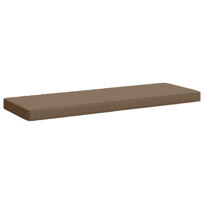 vidaXL 2-Piece Bench Cushions VUGHT 2 pcs 100% Polyester Taupe