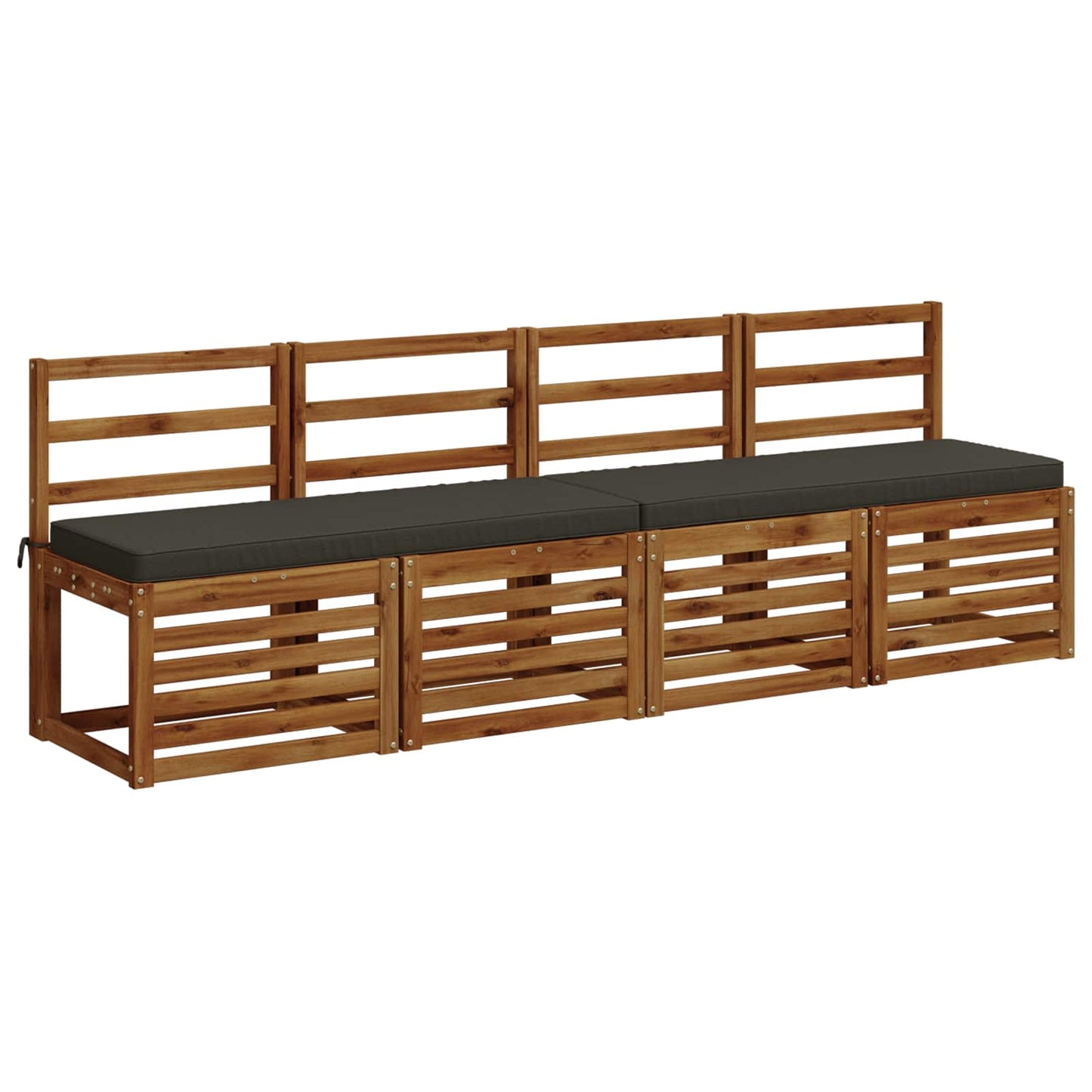 vidaXL 1-Piece Bench Cushion VUGHT 100% Polyester Anthracite