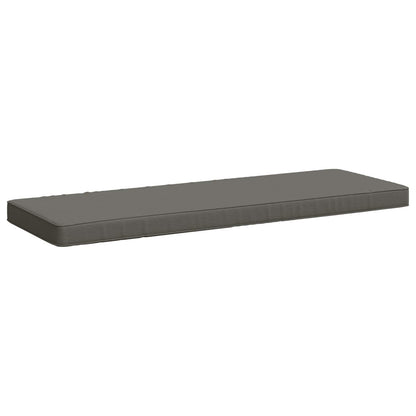 vidaXL 1-Piece Bench Cushion VUGHT 100% Polyester Grey 100 x 40 x 5 cm