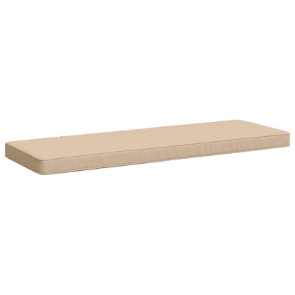 vidaXL 2-Piece Bench Cushions VUGHT 2 pcs 100% Polyester Cream