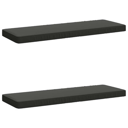 vidaXL 2-Piece Bench Cushions VUGHT 2 pcs 100% Polyester Anthracite
