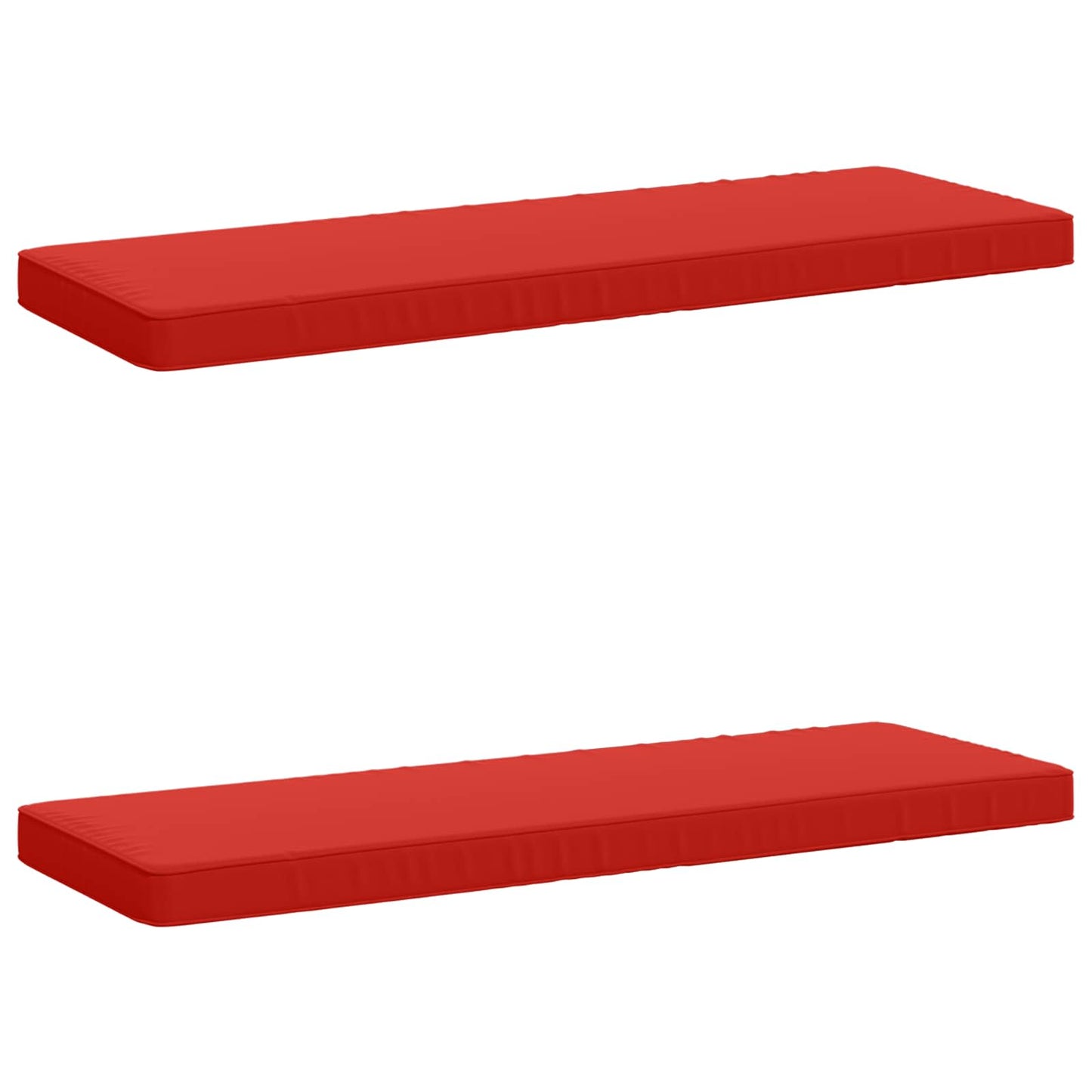vidaXL 2-Piece Bench Cushions VUGHT 2 pcs 100% Polyester Red