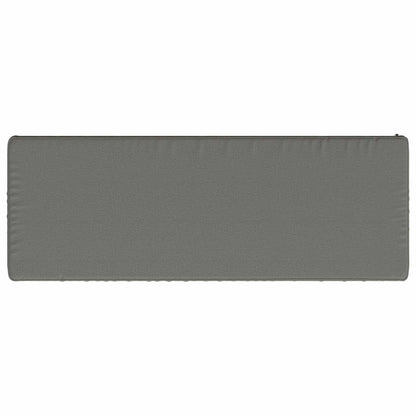 vidaXL 1-Piece Bench Cushion VUGHT 100% Polyester Grey 110 x 40 x 5 cm
