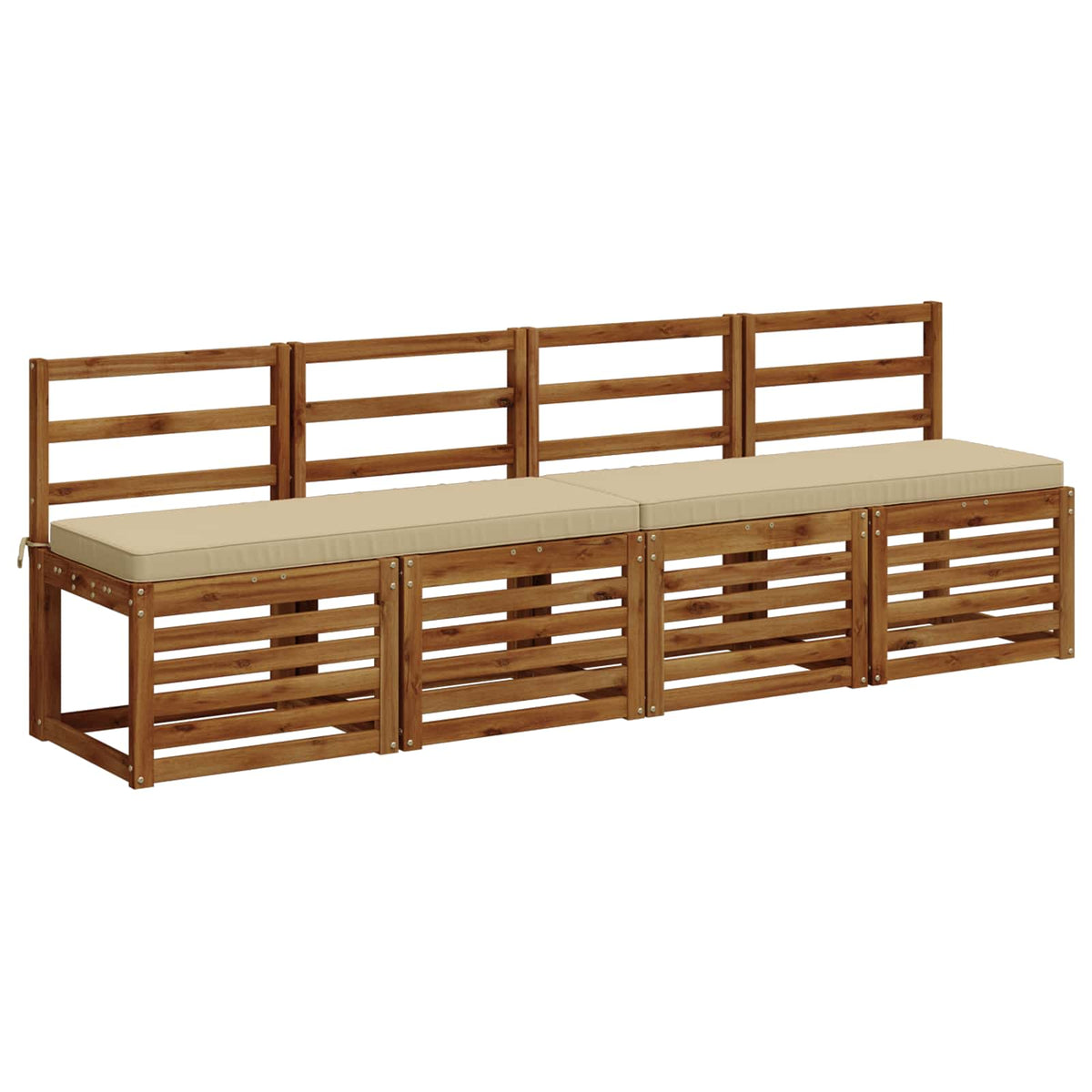 vidaXL 1-Piece Bench Cushion VUGHT 100% Polyester Beige