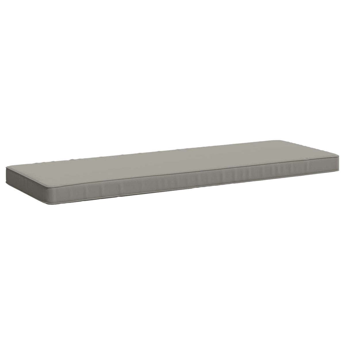 vidaXL 1-Piece Bench Cushion VUGHT 100% Polyester Grey 110 x 40 x 5 cm