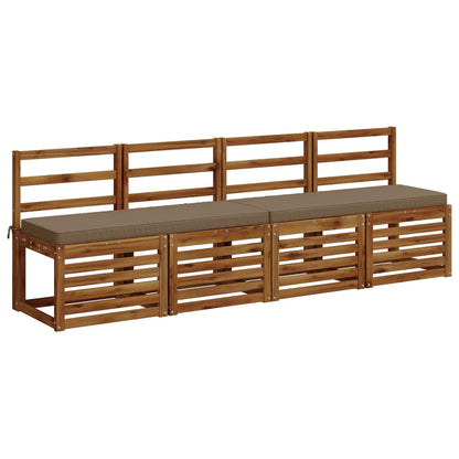 vidaXL 1-Piece Bench Cushion VUGHT 100% Polyester Taupe