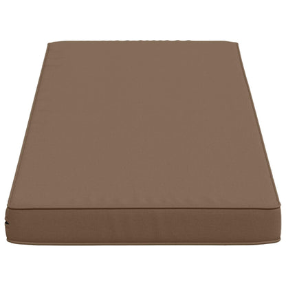 vidaXL 2-Piece Bench Cushions VUGHT 2 pcs 100% Polyester Taupe