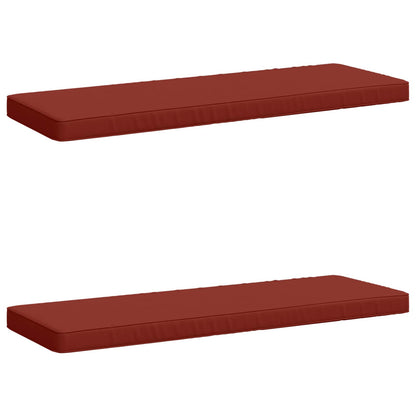 vidaXL 2-Piece Bench Cushions VUGHT 2 pcs 100% Polyester Red