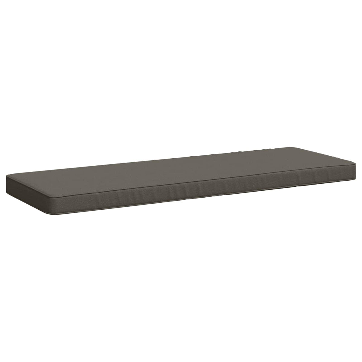 vidaXL 1-Piece Bench Cushion VUGHT 100% Polyester Grey 120 x 40 x 5 cm