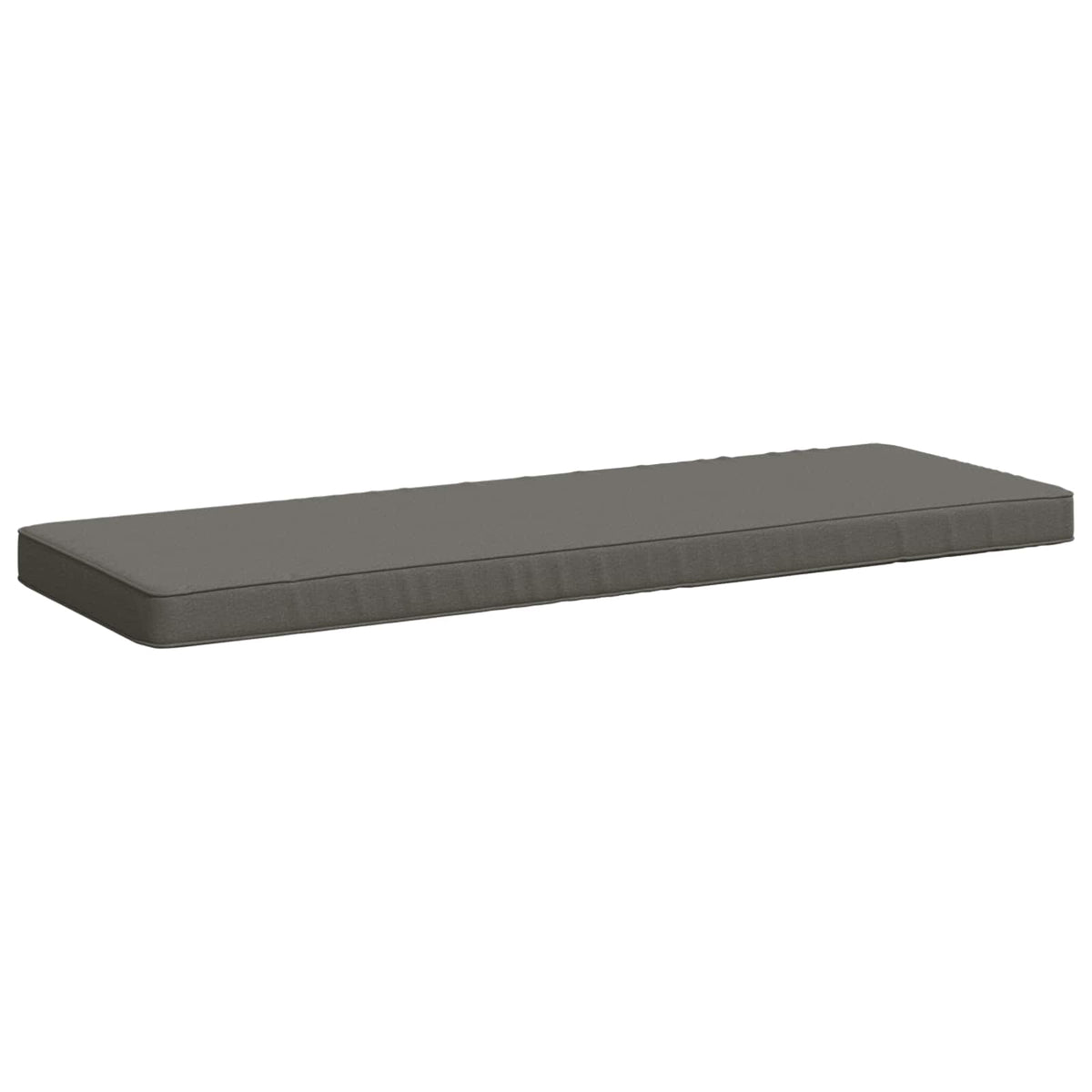 vidaXL 1-Piece Bench Cushion VUGHT 100% Polyester Grey 120 x 40 x 5 cm