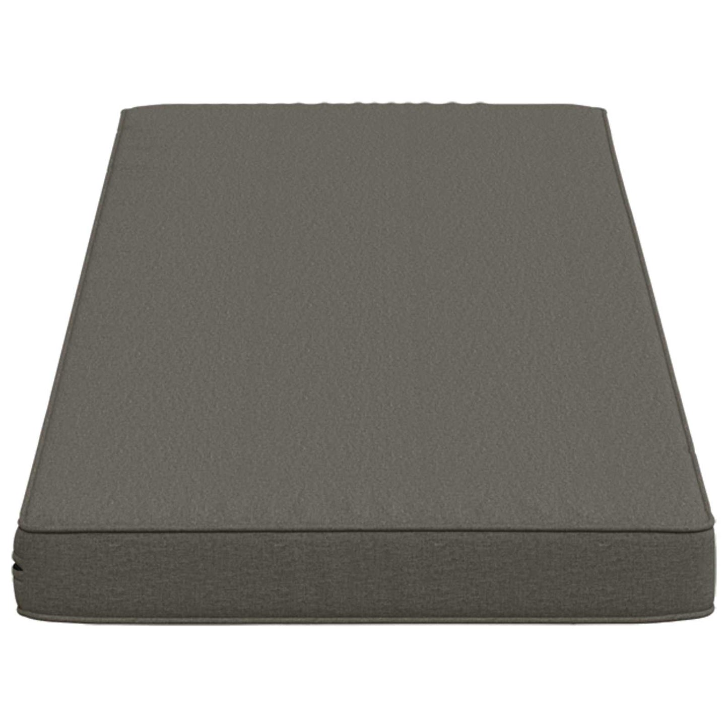vidaXL 1-Piece Bench Cushion VUGHT 100% Polyester Grey 120 x 40 x 5 cm