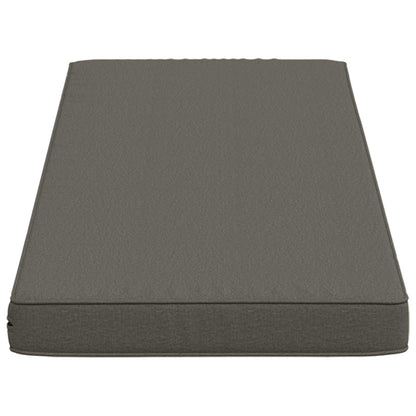 vidaXL 1-Piece Bench Cushion VUGHT 100% Polyester Grey 120 x 40 x 5 cm