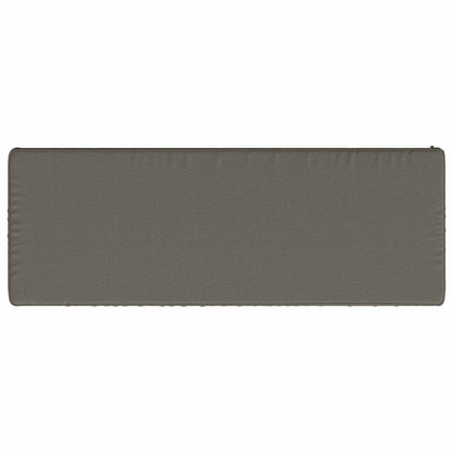 vidaXL 1-Piece Bench Cushion VUGHT 100% Polyester Grey 120 x 40 x 5 cm