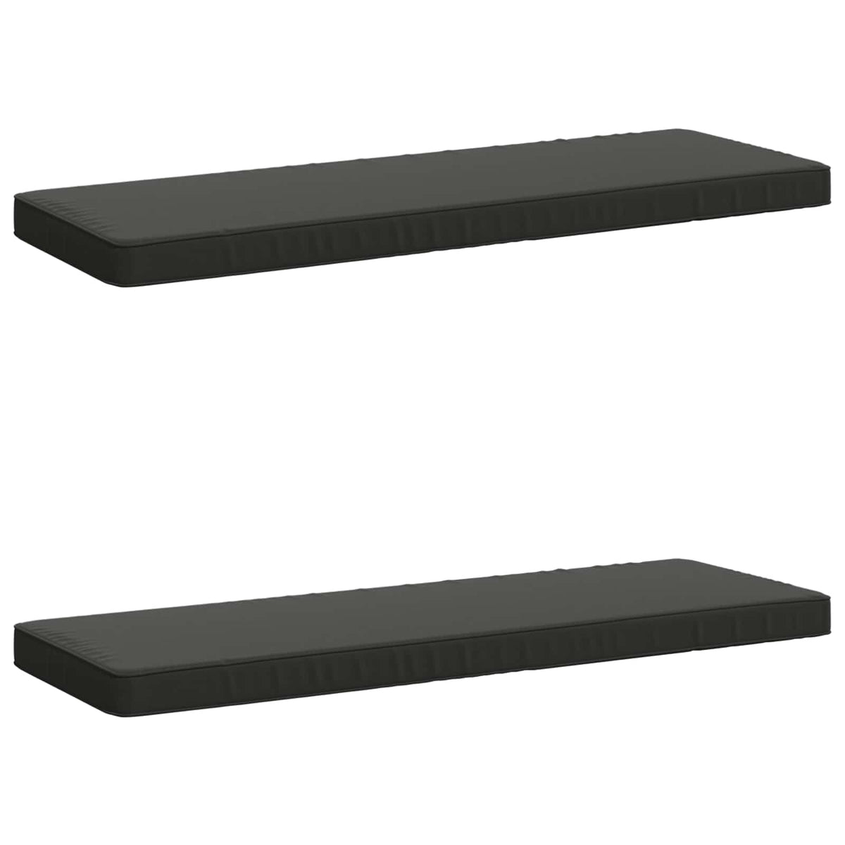 vidaXL 2-Piece Bench Cushions VUGHT 2 pcs 100% Polyester Anthracite