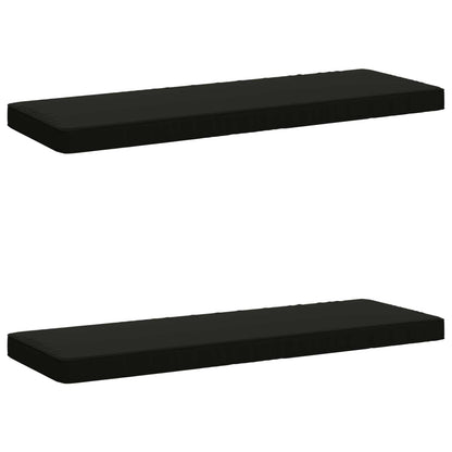 vidaXL 2-Piece Bench Cushions VUGHT 2 pcs 100% Polyester Black
