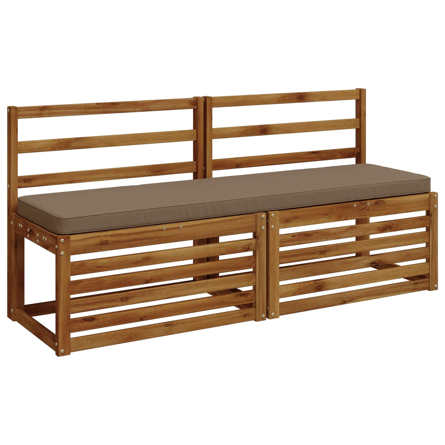 vidaXL 1-Piece Bench Cushion VUGHT 100% Polyester Taupe