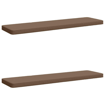 vidaXL 2-Piece Bench Cushions VUGHT 2 pcs 100% Polyester Taupe