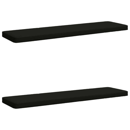 vidaXL 2-Piece Bench Cushions VUGHT 2 pcs 100% Polyester Black