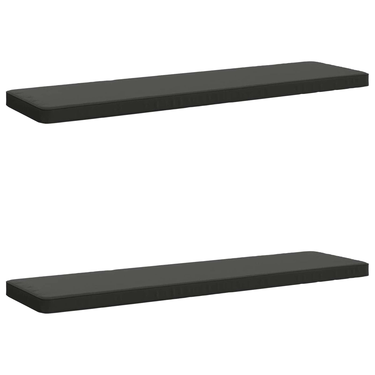 vidaXL 2-Piece Bench Cushions VUGHT 2 pcs 100% Polyester Anthracite