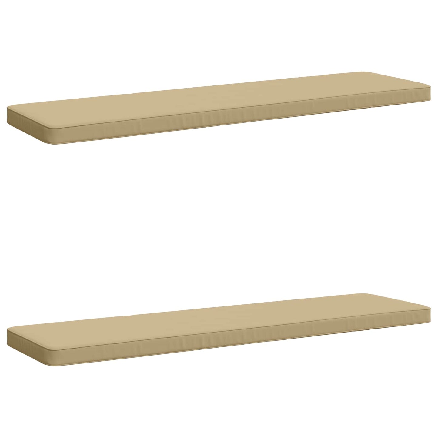 vidaXL 2-Piece Bench Cushions VUGHT 2 pcs 100% Polyester Beige
