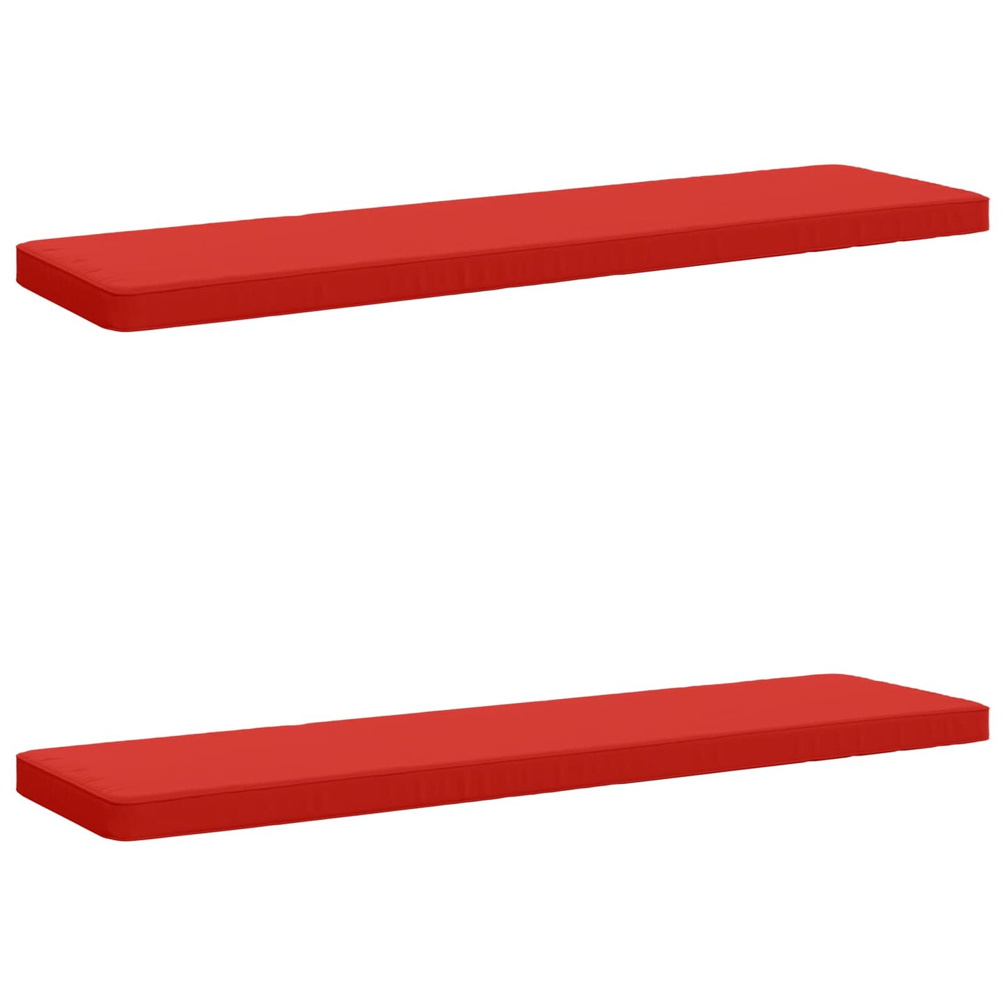 vidaXL 2-Piece Bench Cushions VUGHT 2 pcs 100% Polyester Red