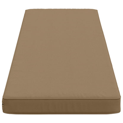 vidaXL 2-Piece Bench Cushions VUGHT 2 pcs 100% Polyester Taupe