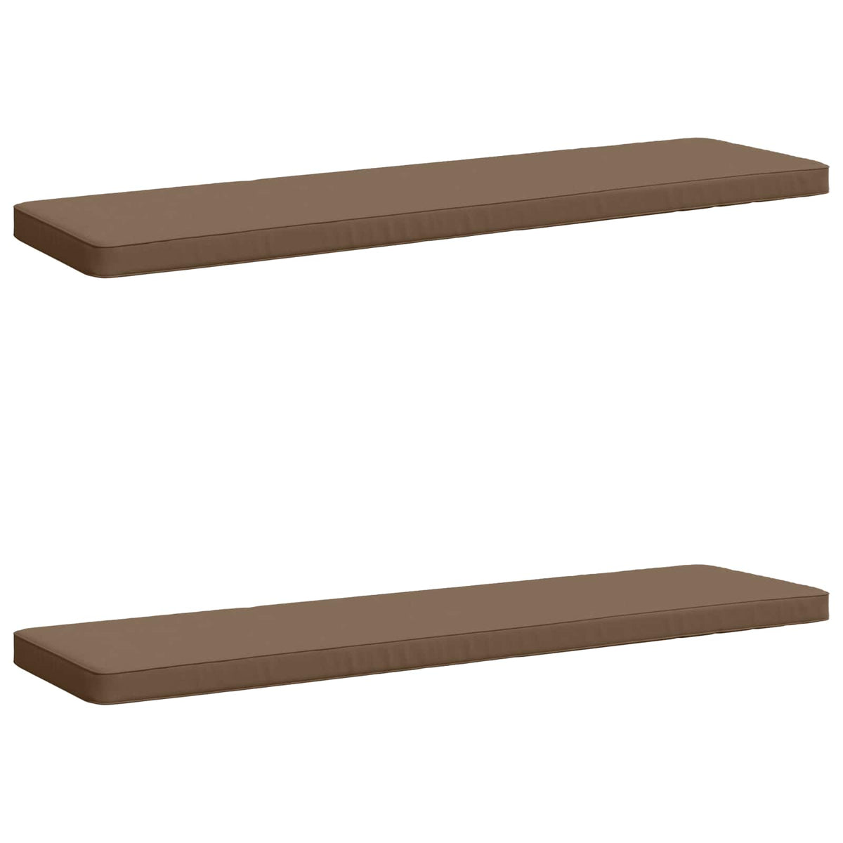 vidaXL 2-Piece Bench Cushions VUGHT 2 pcs 100% Polyester Taupe