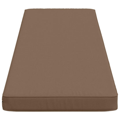 vidaXL 2-Piece Bench Cushions VUGHT 2 pcs 100% Polyester Taupe