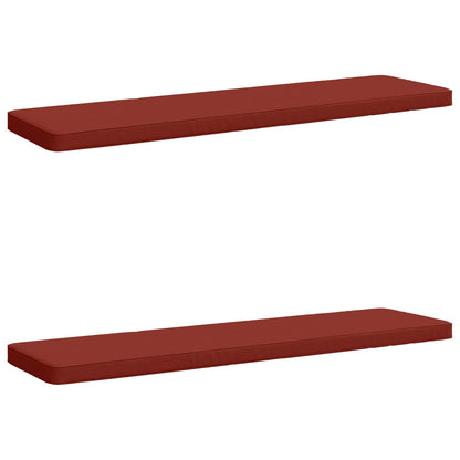 vidaXL 2-Piece Bench Cushions VUGHT 2 pcs 100% Polyester Red